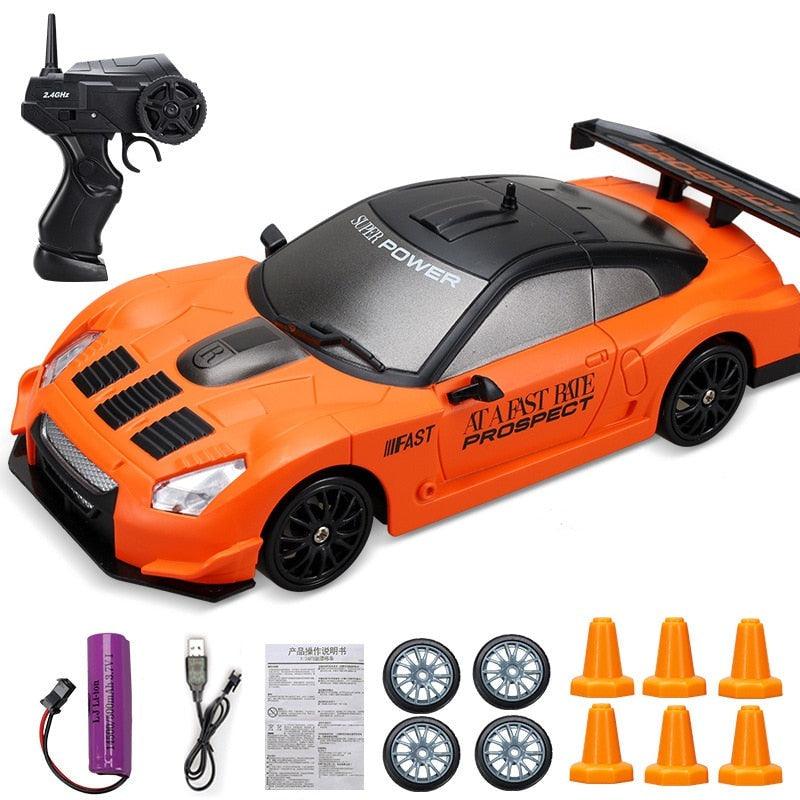 1:24 Classic Super Sport RC Drift Car Toy 2.4G Rapid Drift Racing Car  Remote Control Model GTR Vehicle Car Toys for Boys Gifts