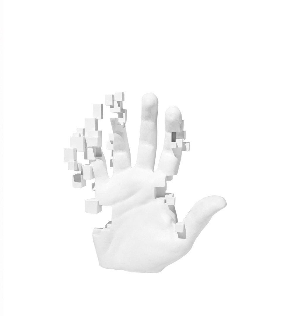 White Artistic Hand Art Body Statue Abstract Sculptures Modern Simplicity Home Decorations Living Room Bookcase Room Mesa Decor - HomeFeelz Online store