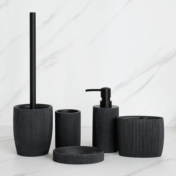 Black Bliss: The Ultimate 5-Piece Bathroom Set - HomeFeelz Online store