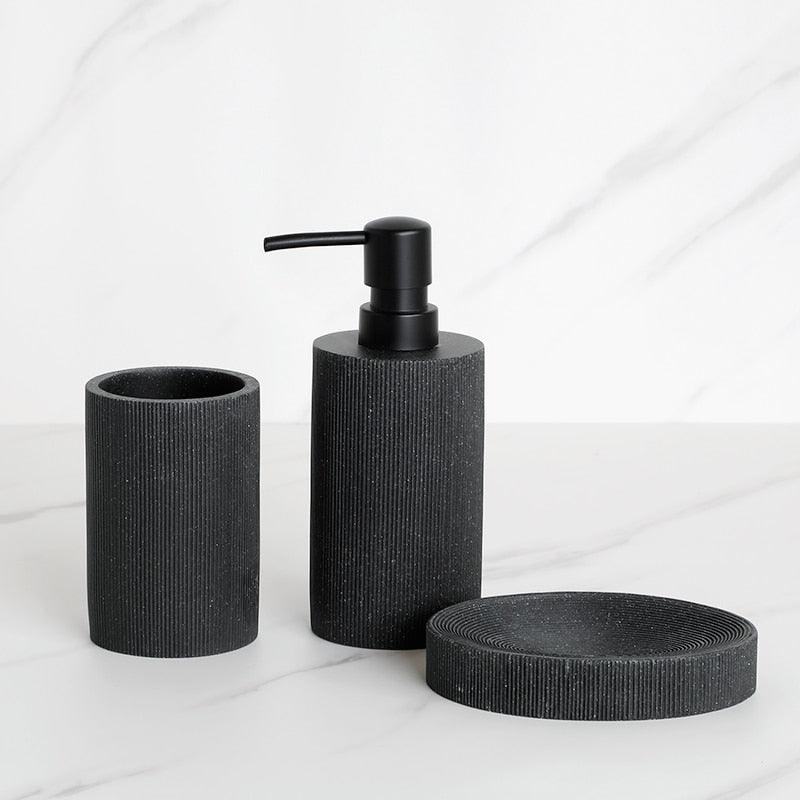 Black Bliss: The Ultimate 5-Piece Bathroom Set - HomeFeelz Online store