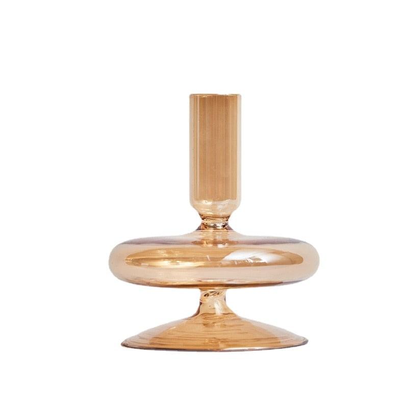 Floraluxe: The Exquisite Glass Candle Holders - Ignite Charm and Beauty! - HomeFeelz Online store