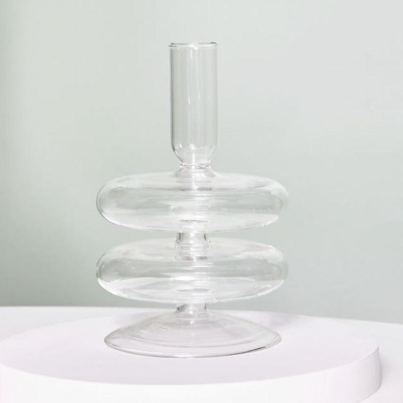 Floraluxe: The Exquisite Glass Candle Holders - Ignite Charm and Beauty! - HomeFeelz Online store