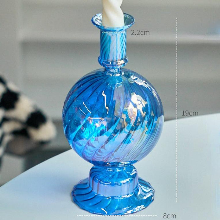 Floraluxe: The Exquisite Glass Candle Holders - Ignite Charm and Beauty! - HomeFeelz Online store