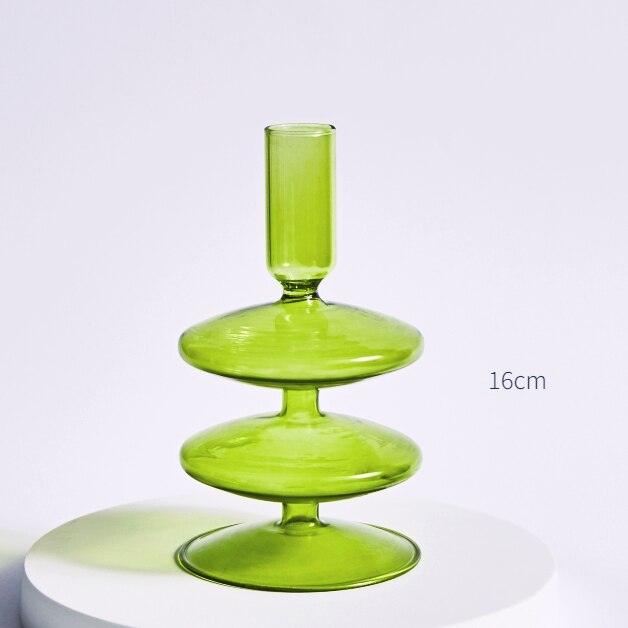 Floraluxe: The Exquisite Glass Candle Holders - Ignite Charm and Beauty! - HomeFeelz Online store