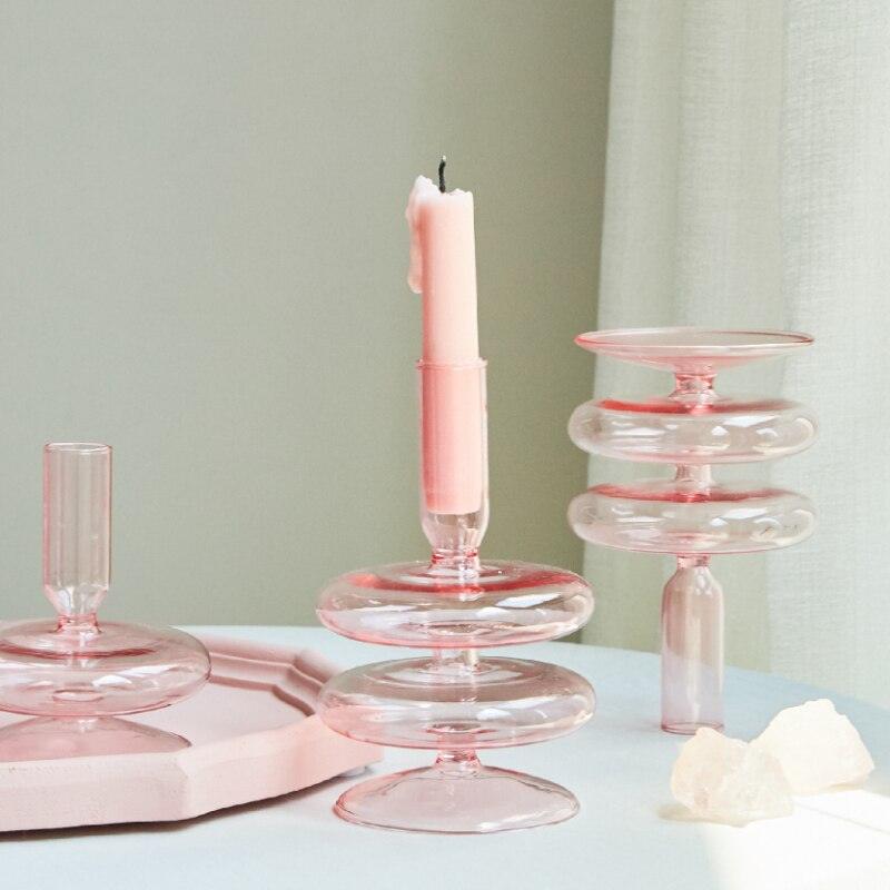 Floraluxe: The Exquisite Glass Candle Holders - Ignite Charm and Beauty! - HomeFeelz Online store