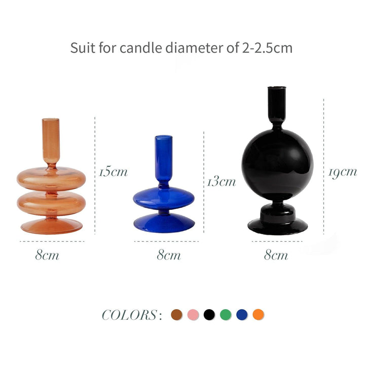 Floraluxe: The Exquisite Glass Candle Holders - Ignite Charm and Beauty! - HomeFeelz Online store