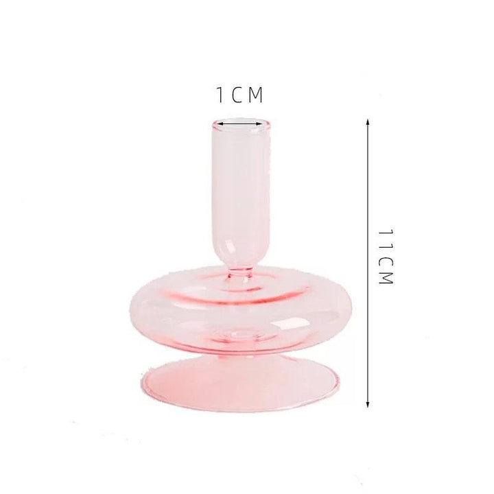 Floraluxe: The Exquisite Glass Candle Holders - Ignite Charm and Beauty! - HomeFeelz Online store