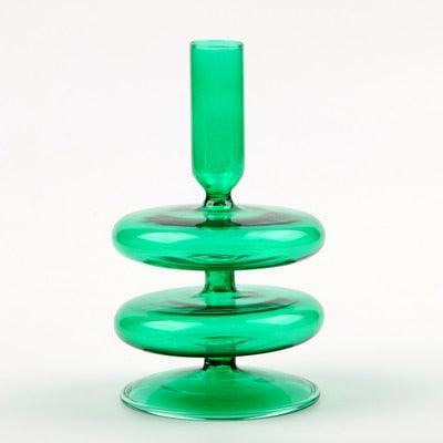 Floraluxe: The Exquisite Glass Candle Holders - Ignite Charm and Beauty! - HomeFeelz Online store