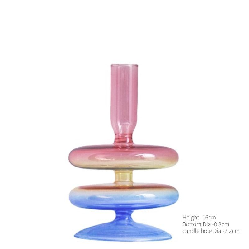 Floraluxe: The Exquisite Glass Candle Holders - Ignite Charm and Beauty! - HomeFeelz Online store