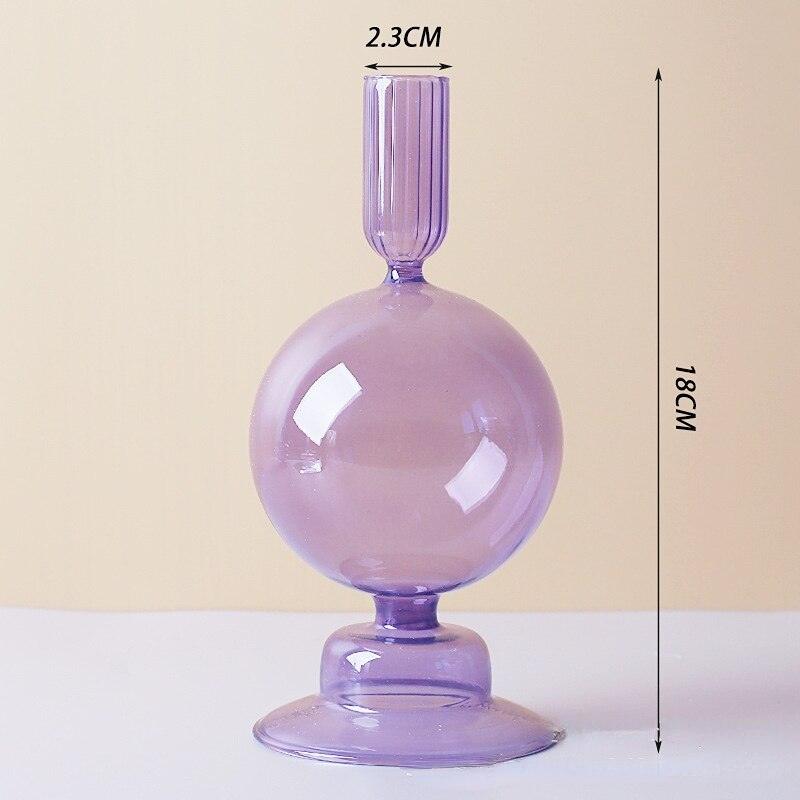 Floraluxe: The Exquisite Glass Candle Holders - Ignite Charm and Beauty! - HomeFeelz Online store