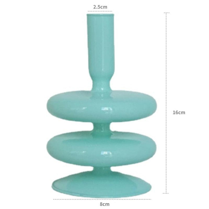 Floraluxe: The Exquisite Glass Candle Holders - Ignite Charm and Beauty! - HomeFeelz Online store