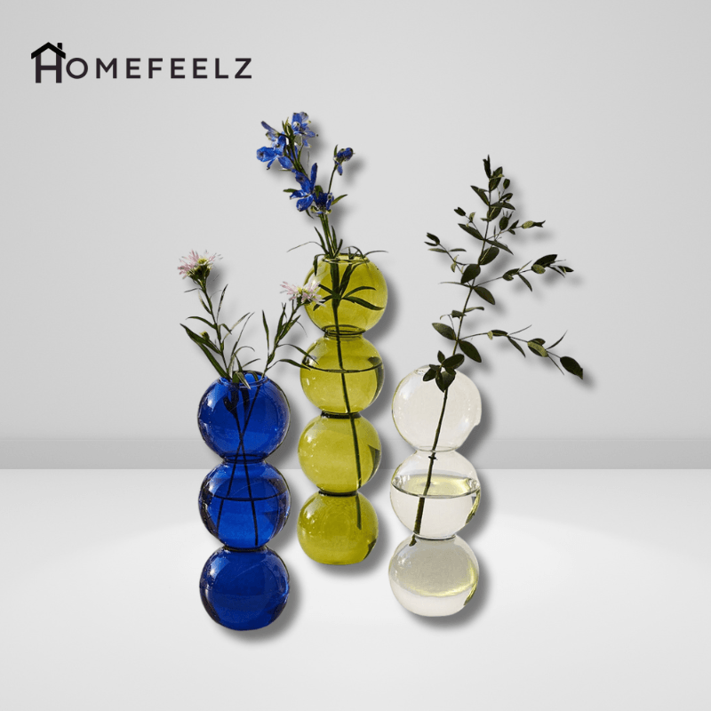 Glass Vase Nordic Home Decor Living Room Decoration Terrarium Flower Vase Plant Pots Decorative Home Accessories Decoration Gift - HomeFeelz Online store