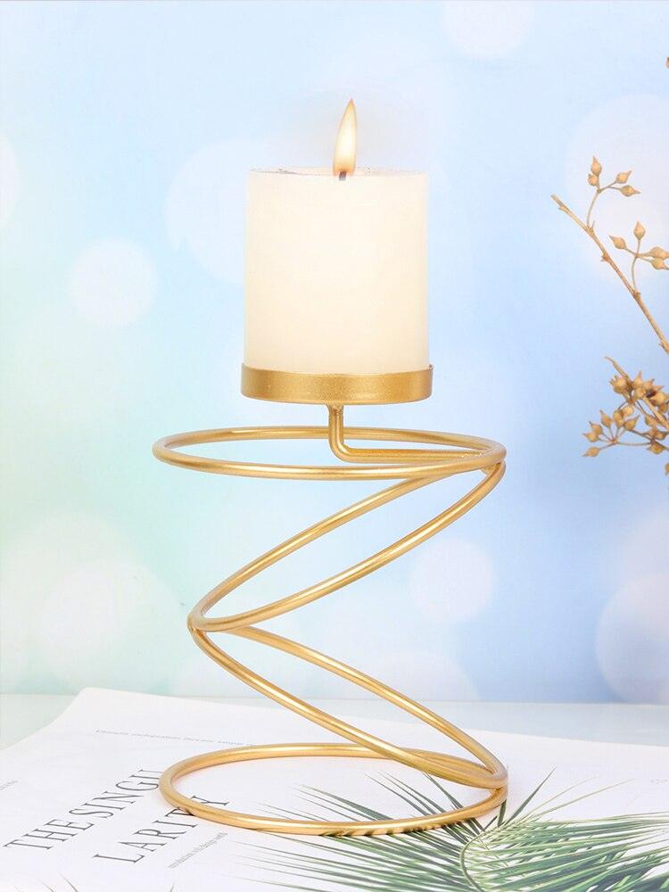 Golden Aura: Sparkle and Shine with Metal Candle Holders - HomeFeelz Online store