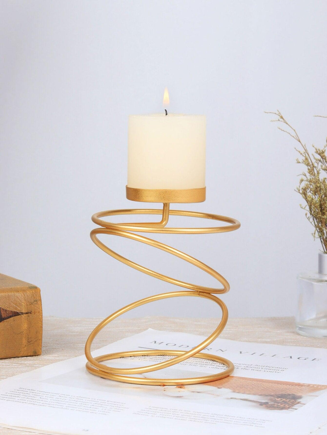 Golden Aura: Sparkle and Shine with Metal Candle Holders - HomeFeelz Online store