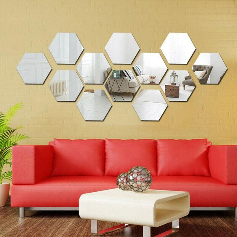 HexaMirrors: The Ultimate 3D Wall Stickers - Reflect Your Style with Modern Elegance - HomeFeelz Online store