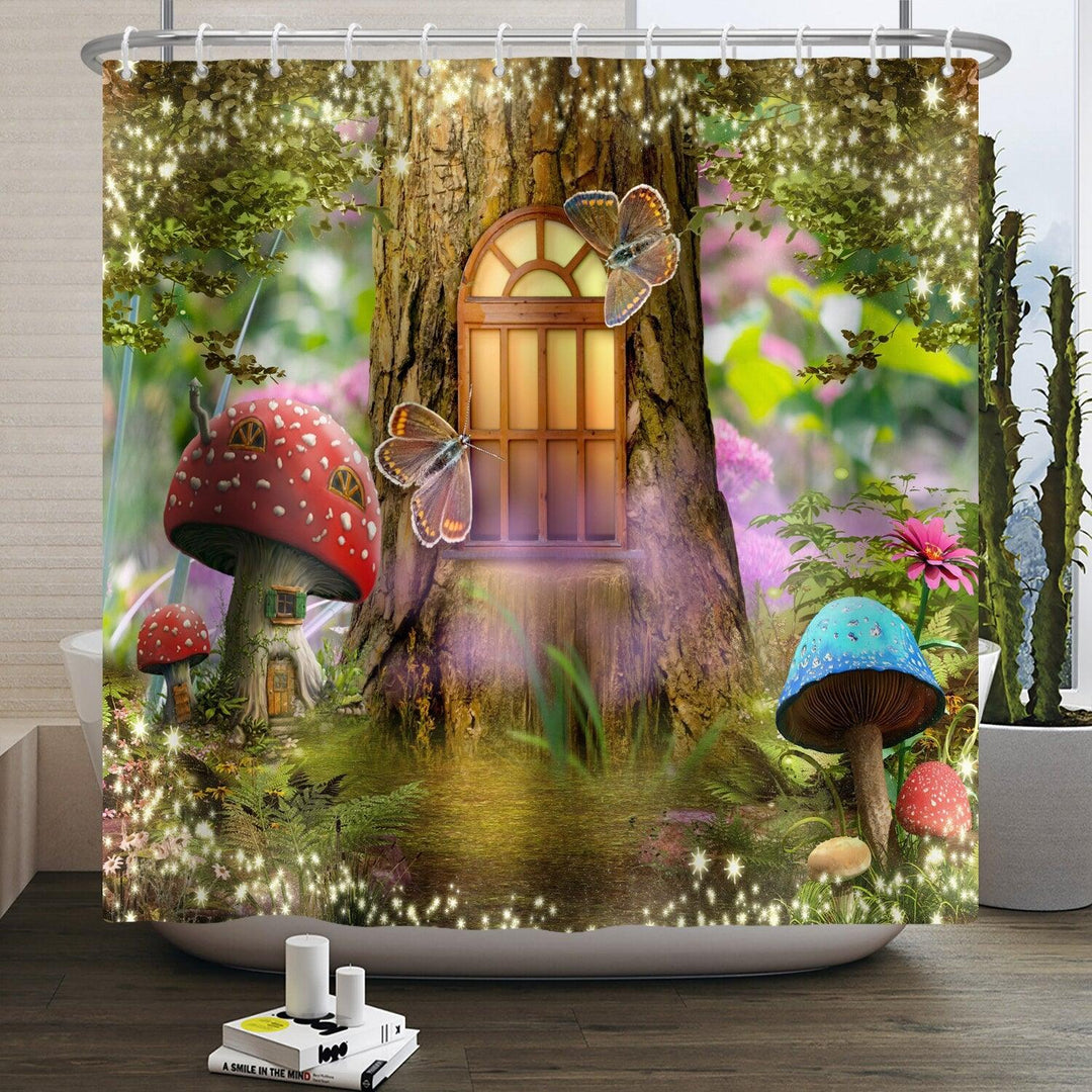 MushroomFantasy: The Magical Shower Curtain - Dive into Fantasy - HomeFeelz Online store