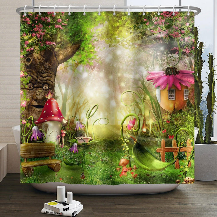 MushroomFantasy: The Magical Shower Curtain - Dive into Fantasy - HomeFeelz Online store