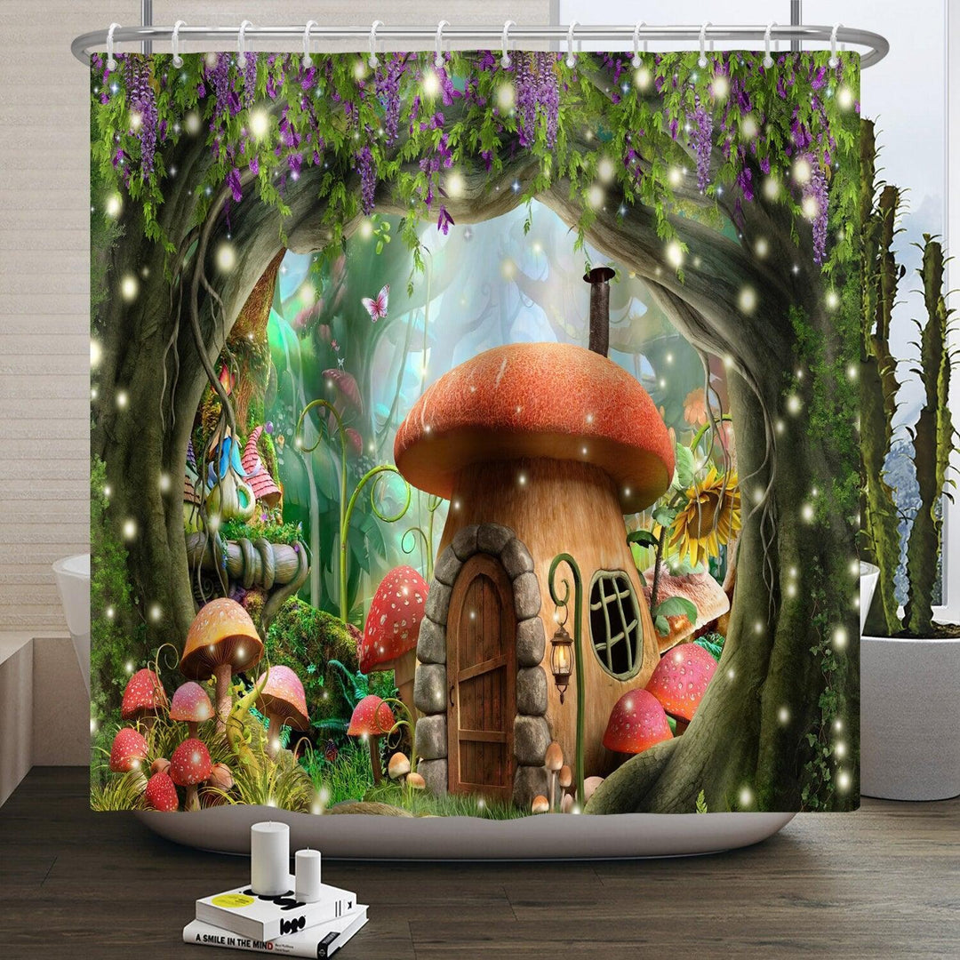 MushroomFantasy: The Magical Shower Curtain - Dive into Fantasy - HomeFeelz Online store