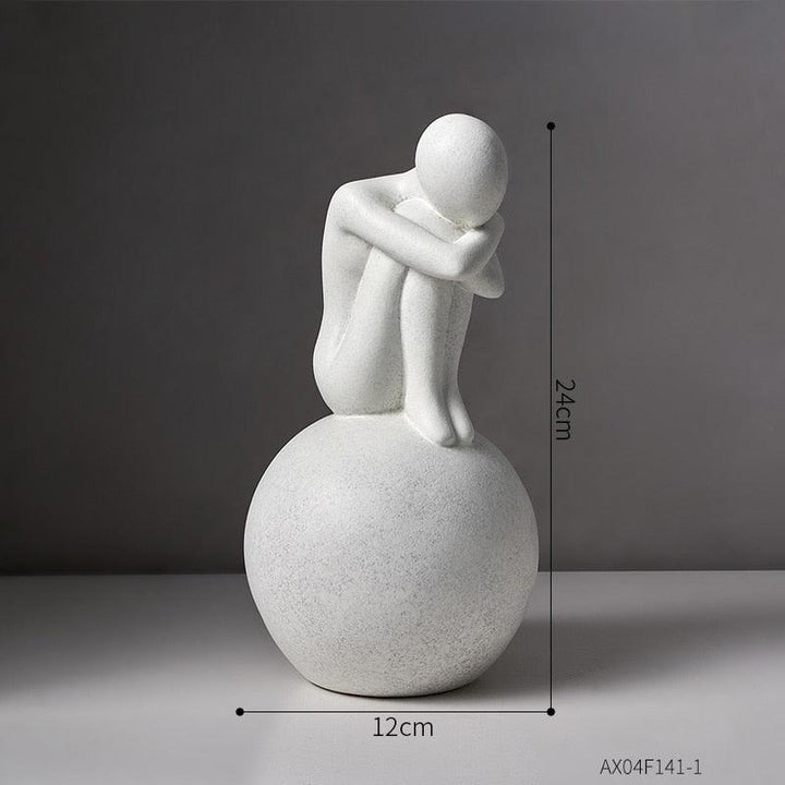 Nordic Home Decoration Abstract Figures Reading Book Statue Study Office Decoration Room Living Room Decoration Accessories Gift - HomeFeelz Online store